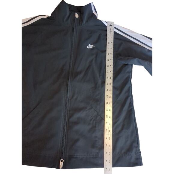 vintage womens nike windbreaker jacket black size medium 8-10 retro - Picture 4 of 8